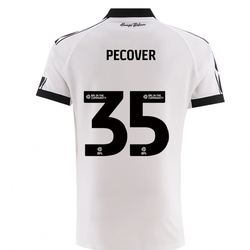 Danxen Heren Leo Pecover #35 Wit Zwart Uitshirt Uittenue 2025/26 T-Shirt België
