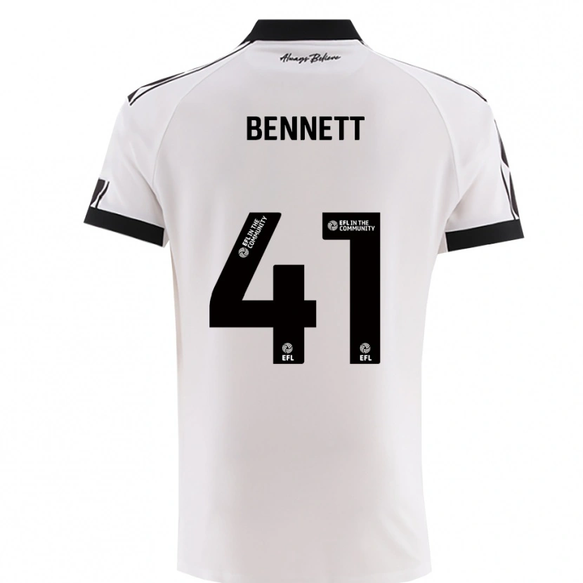 Danxen Heren Harley Bennett #41 Wit Zwart Uitshirt Uittenue 2025/26 T-Shirt België