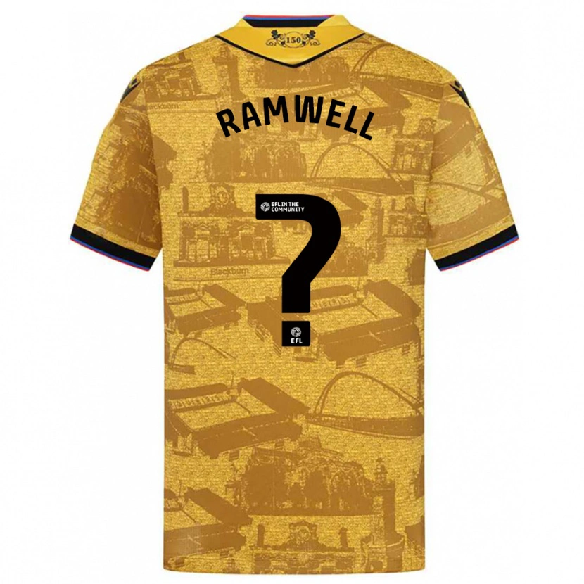 Danxen Heren Teddy Ramwell #0 Goud Zwart Uitshirt Uittenue 2025/26 T-Shirt België