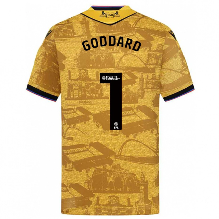 Danxen Heren Felix Goddard #1 Goud Zwart Uitshirt Uittenue 2025/26 T-Shirt België