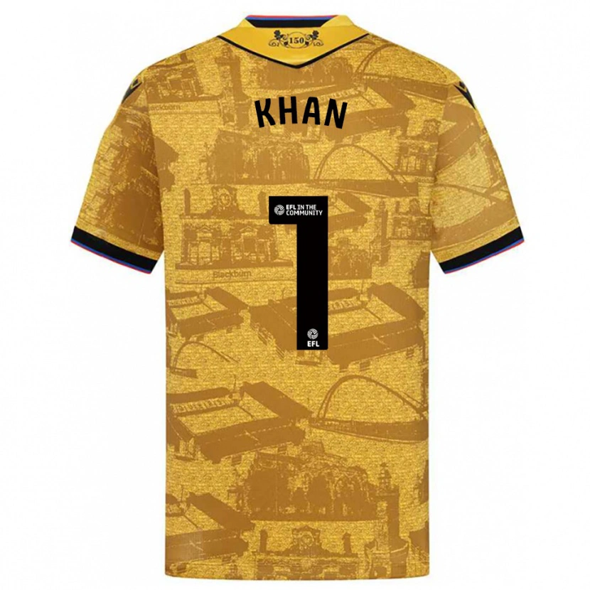 Danxen Heren Adam Khan #1 Goud Zwart Uitshirt Uittenue 2025/26 T-Shirt België