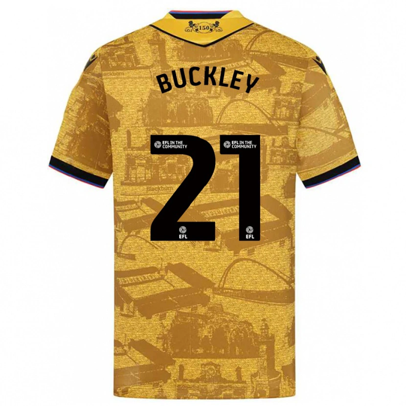 Danxen Heren John Buckley #21 Goud Zwart Uitshirt Uittenue 2025/26 T-Shirt België