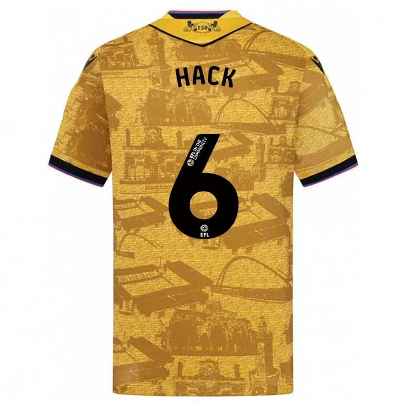 Danxen Heren Ellie Hack #6 Goud Zwart Uitshirt Uittenue 2025/26 T-Shirt België