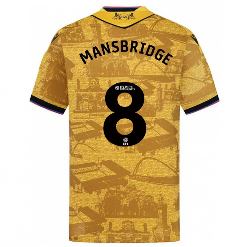 Danxen Heren Tyler Mansbridge #8 Goud Zwart Uitshirt Uittenue 2025/26 T-Shirt België