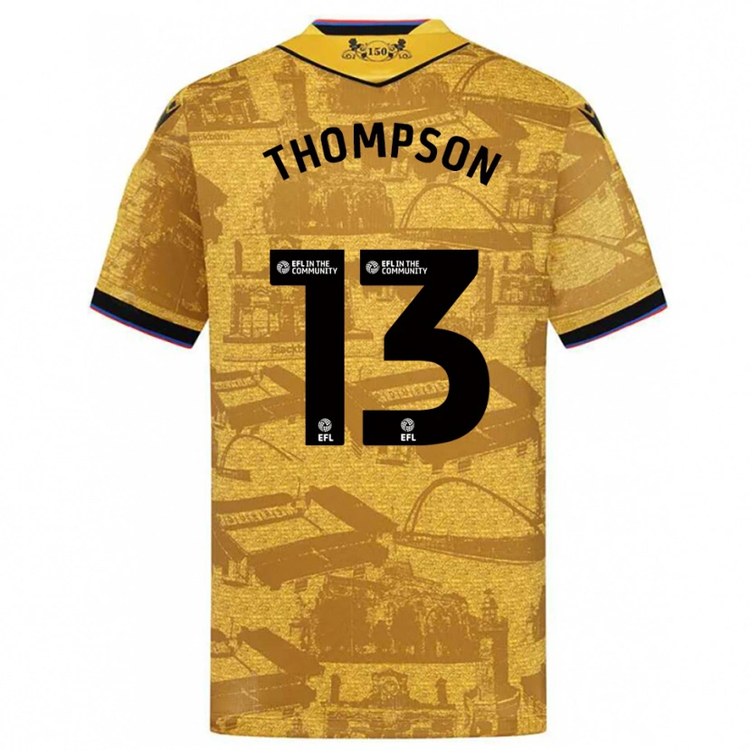 Danxen Heren Luke Thompson #13 Goud Zwart Uitshirt Uittenue 2025/26 T-Shirt België