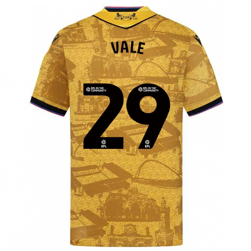 Danxen Heren Jack Vale #29 Goud Zwart Uitshirt Uittenue 2025/26 T-Shirt België