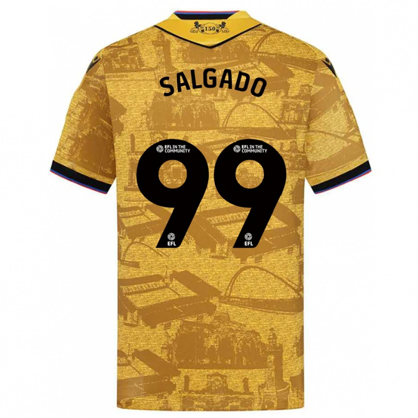Danxen Heren Shanell Salgado #99 Goud Zwart Uitshirt Uittenue 2025/26 T-Shirt België
