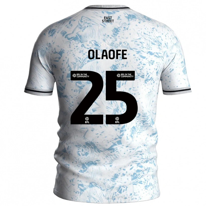 Danxen Heren Tanto Olaofe #25 Wit Hemelsblauw Uitshirt Uittenue 2025/26 T-Shirt België