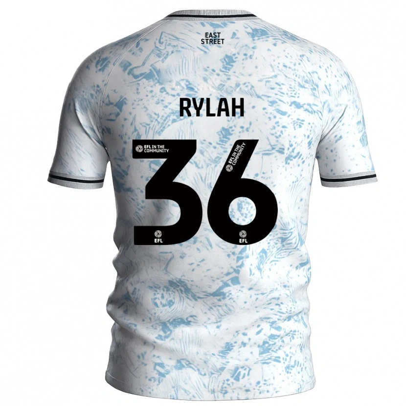 Danxen Heren Henry Rylah #36 Wit Hemelsblauw Uitshirt Uittenue 2025/26 T-Shirt België