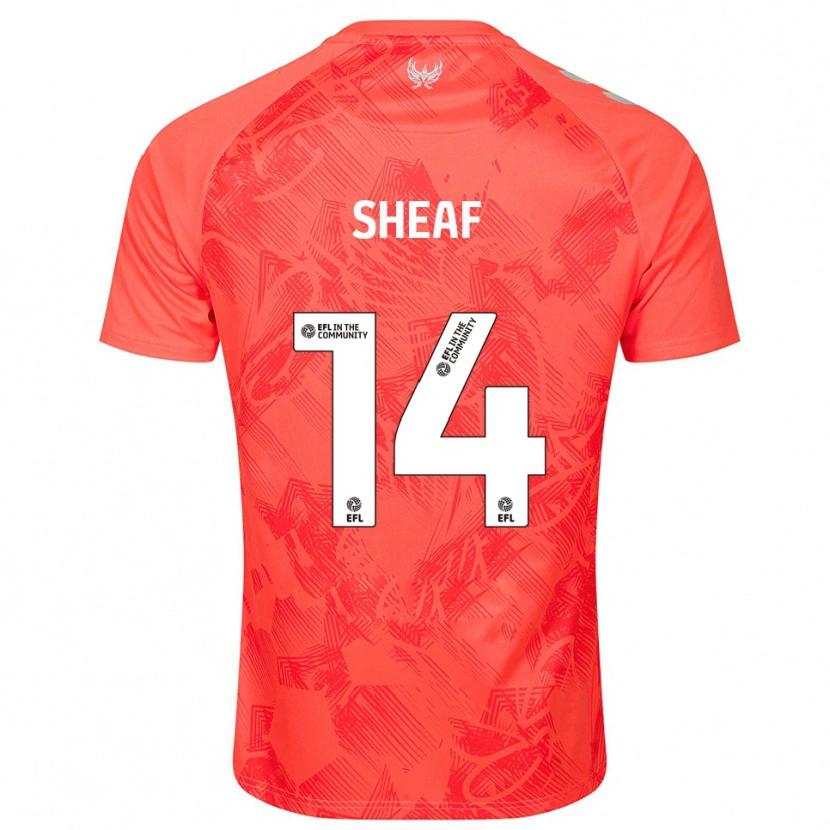Danxen Heren Ben Sheaf #14 Oranje Wit Uitshirt Uittenue 2025/26 T-Shirt België