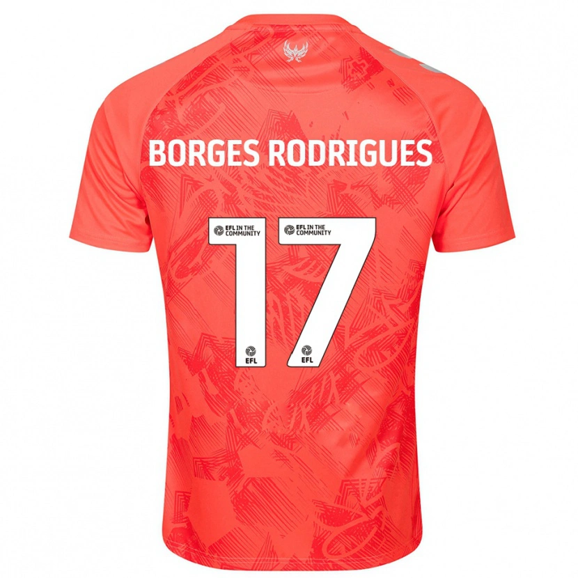Danxen Heren Raphael Borges Rodrigues #17 Oranje Wit Uitshirt Uittenue 2025/26 T-Shirt België