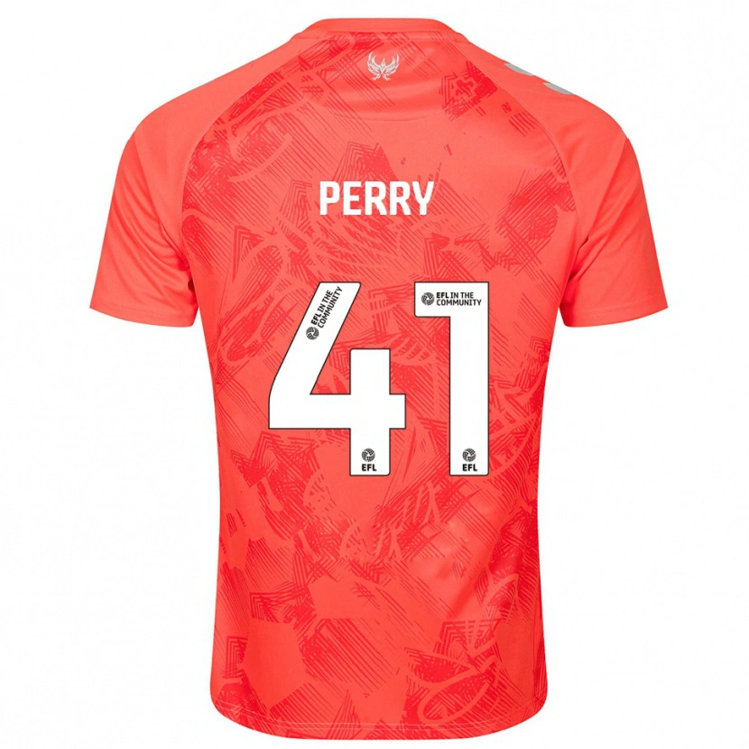 Danxen Heren Callum Perry #41 Oranje Wit Uitshirt Uittenue 2025/26 T-Shirt België