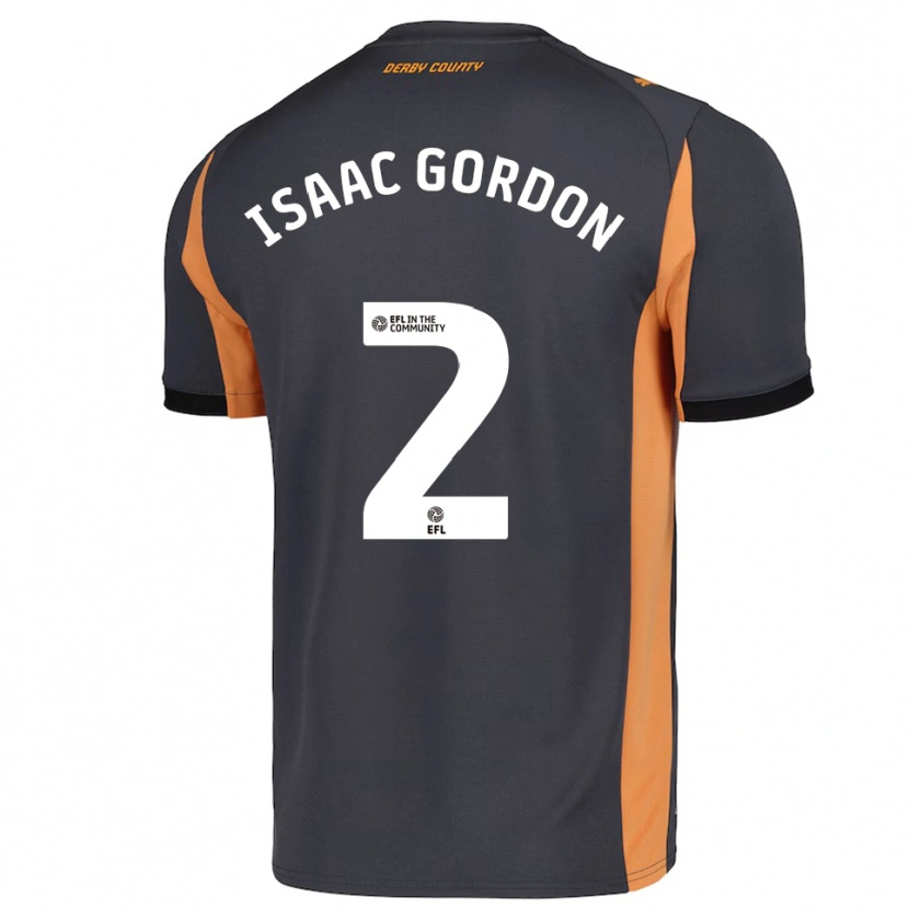 Danxen Heren Isaac Gordon #2 Grijs Oranje Zwart Uitshirt Uittenue 2025/26 T-Shirt België