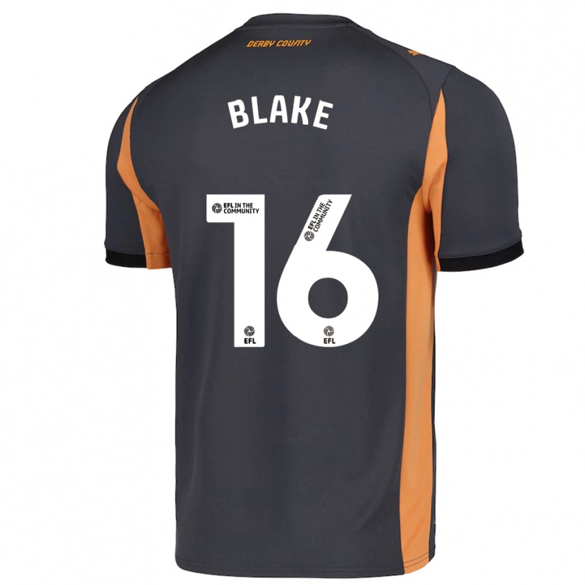 Danxen Heren Zayne Blake #16 Grijs Oranje Zwart Uitshirt Uittenue 2025/26 T-Shirt België