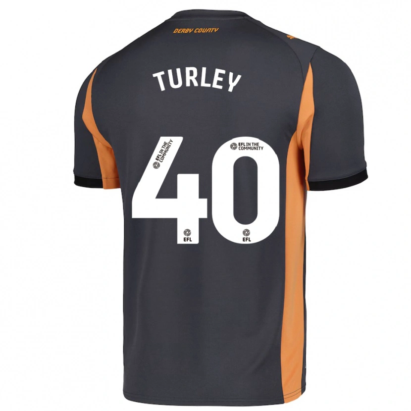 Danxen Heren Freddie Turley #40 Grijs Oranje Zwart Uitshirt Uittenue 2025/26 T-Shirt België