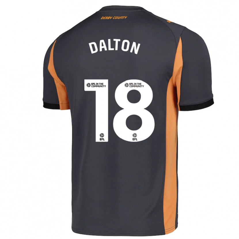Danxen Heren Paris Dalton #18 Grijs Oranje Zwart Uitshirt Uittenue 2025/26 T-Shirt België