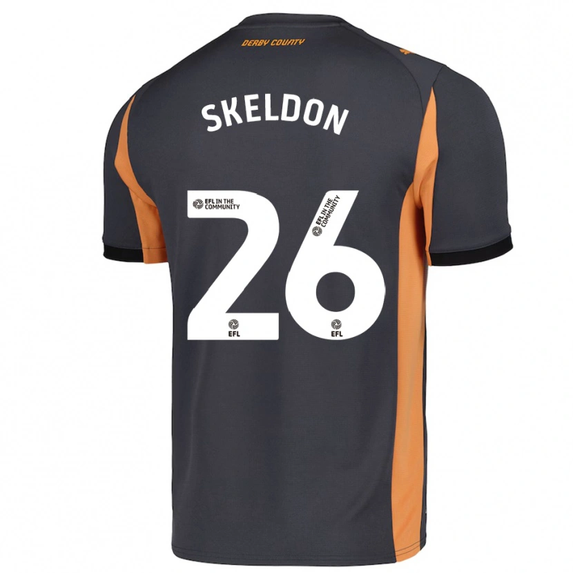 Danxen Heren Lily Skeldon #26 Grijs Oranje Zwart Uitshirt Uittenue 2025/26 T-Shirt België