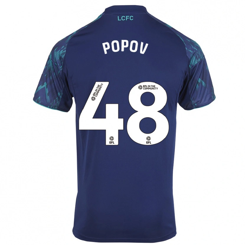 Danxen Heren Chris Popov #48 Marine Groen Wit Uitshirt Uittenue 2025/26 T-Shirt België