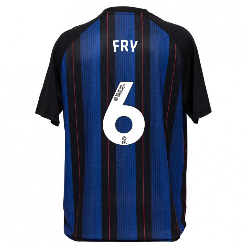 Danxen Heren Dael Fry #6 Blauw Zwart Uitshirt Uittenue 2025/26 T-Shirt België