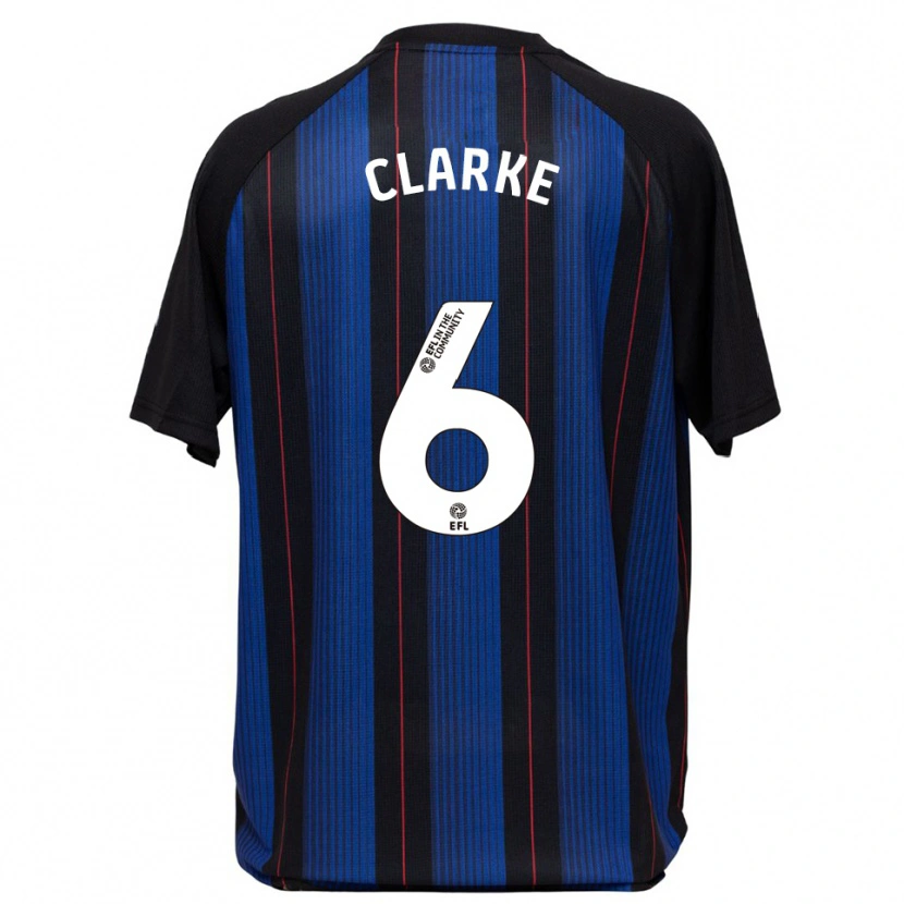 Danxen Heren Alexander Clarke #6 Blauw Zwart Uitshirt Uittenue 2025/26 T-Shirt België