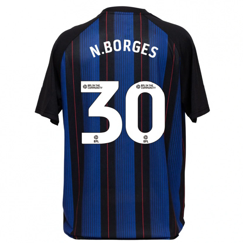 Danxen Heren Neto Borges #30 Blauw Zwart Uitshirt Uittenue 2025/26 T-Shirt België