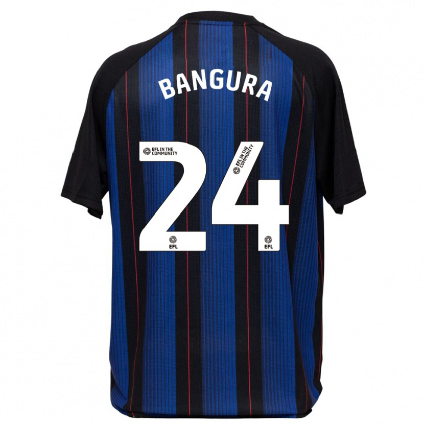 Danxen Heren Alex Bangura #24 Blauw Zwart Uitshirt Uittenue 2025/26 T-Shirt België