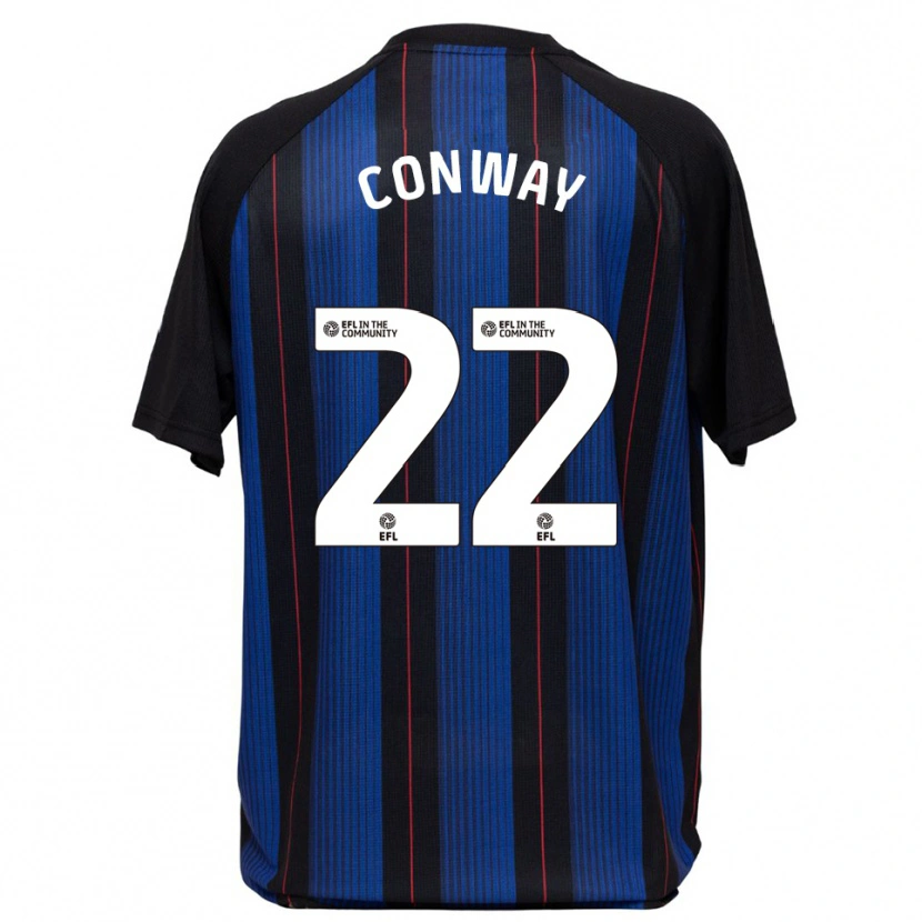 Danxen Heren Tommy Conway #22 Blauw Zwart Uitshirt Uittenue 2025/26 T-Shirt België