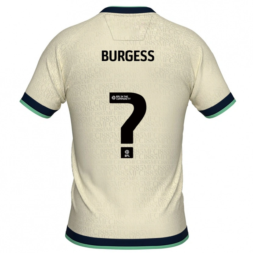 Danxen Heren Billy Burgess #0 Champagne Marine Uitshirt Uittenue 2025/26 T-Shirt België