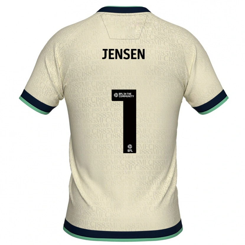 Danxen Heren Lukas Jensen #1 Champagne Marine Uitshirt Uittenue 2025/26 T-Shirt België
