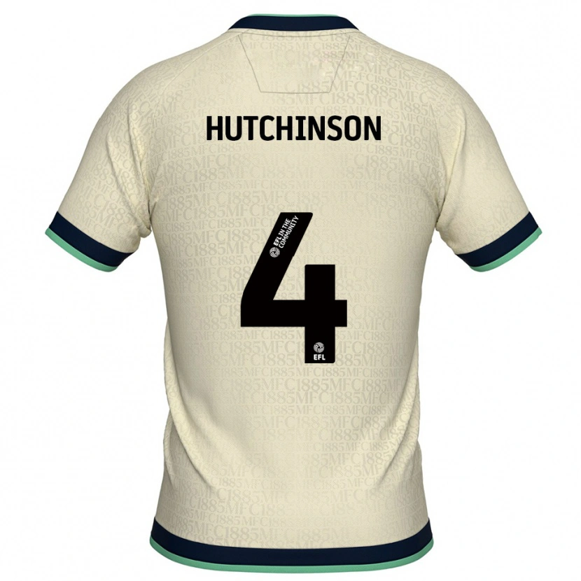 Danxen Heren Shaun Hutchinson #4 Champagne Marine Uitshirt Uittenue 2025/26 T-Shirt België