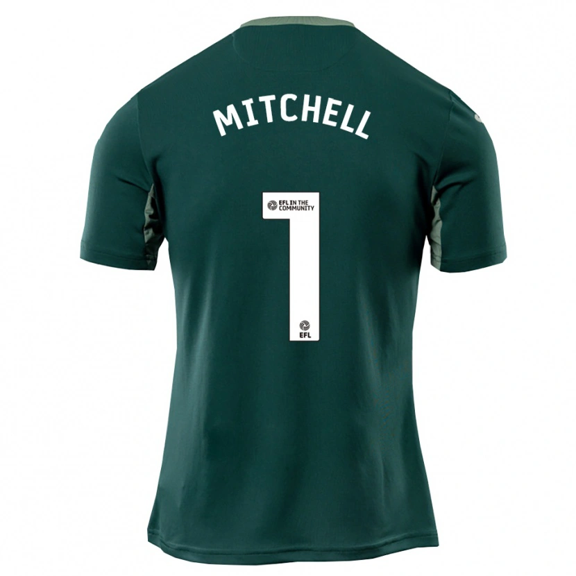 Danxen Heren Rylee Mitchell #1 Groen Wit Paars Uitshirt Uittenue 2025/26 T-Shirt België