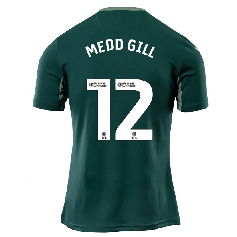 Danxen Heren Tamsin Medd-Gill #12 Groen Wit Paars Uitshirt Uittenue 2025/26 T-Shirt België