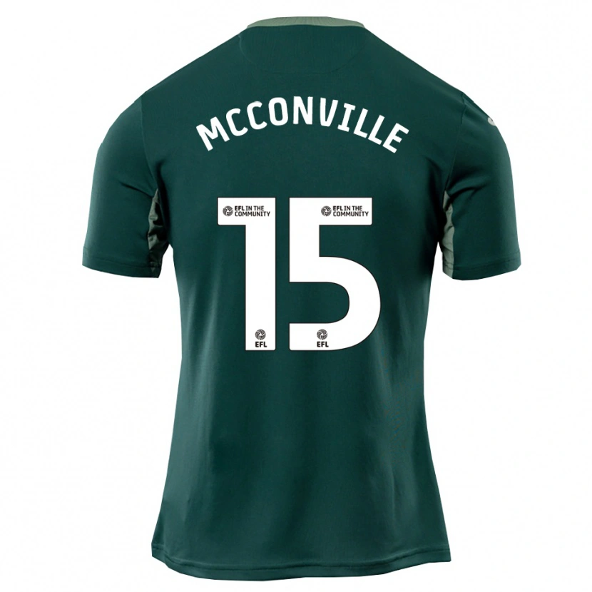 Danxen Heren Ruairi Mcconville #15 Groen Wit Paars Uitshirt Uittenue 2025/26 T-Shirt België