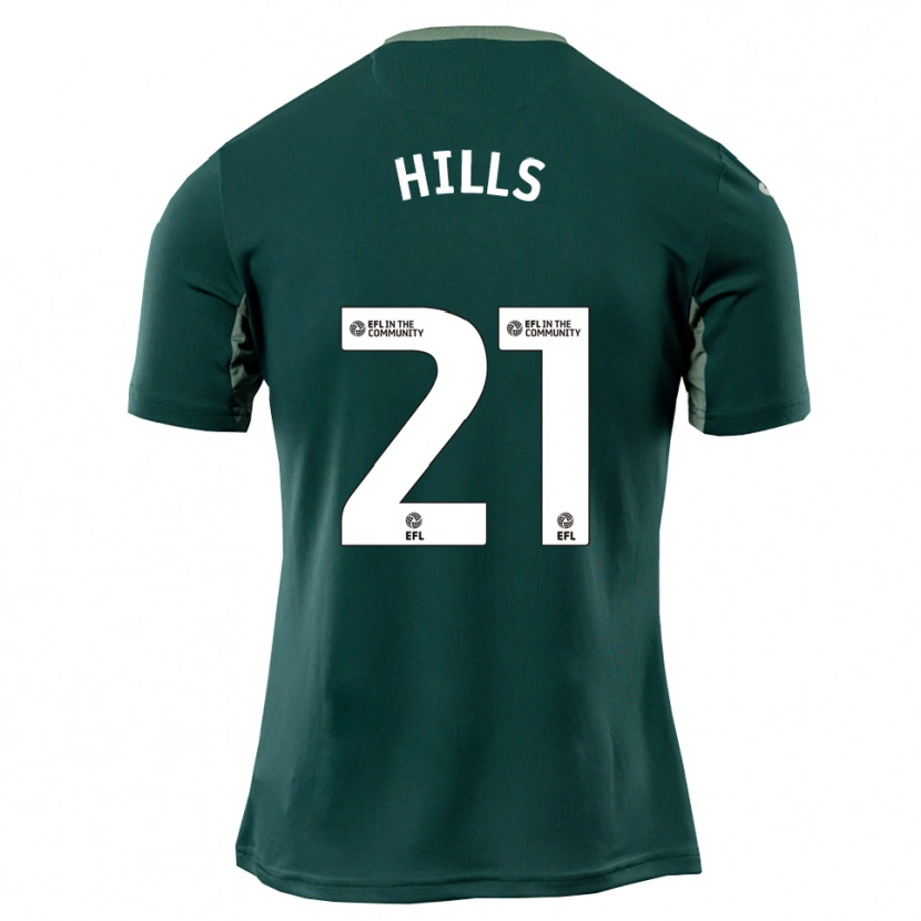 Danxen Heren Brad Hills #21 Groen Wit Paars Uitshirt Uittenue 2025/26 T-Shirt België