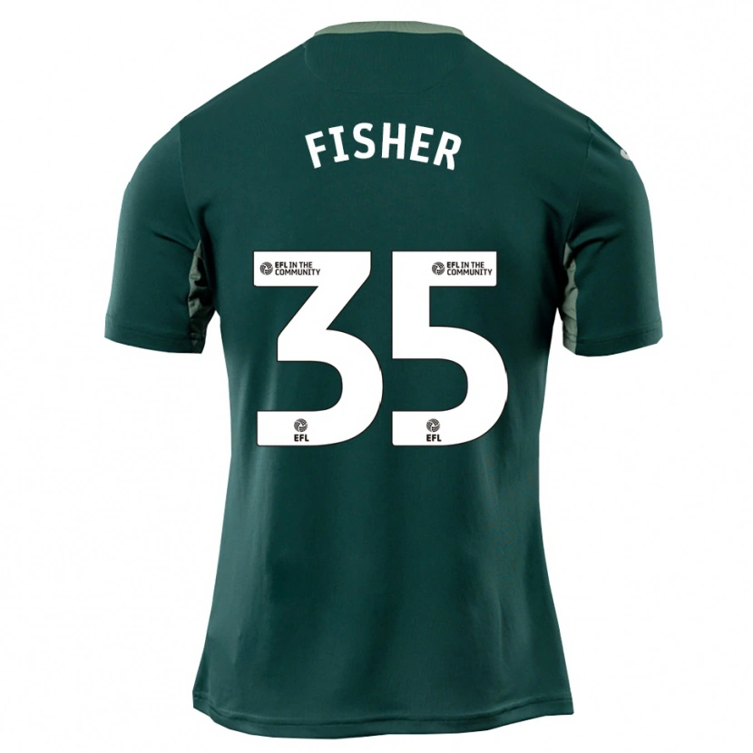 Danxen Heren Kellen Fisher #35 Groen Wit Paars Uitshirt Uittenue 2025/26 T-Shirt België