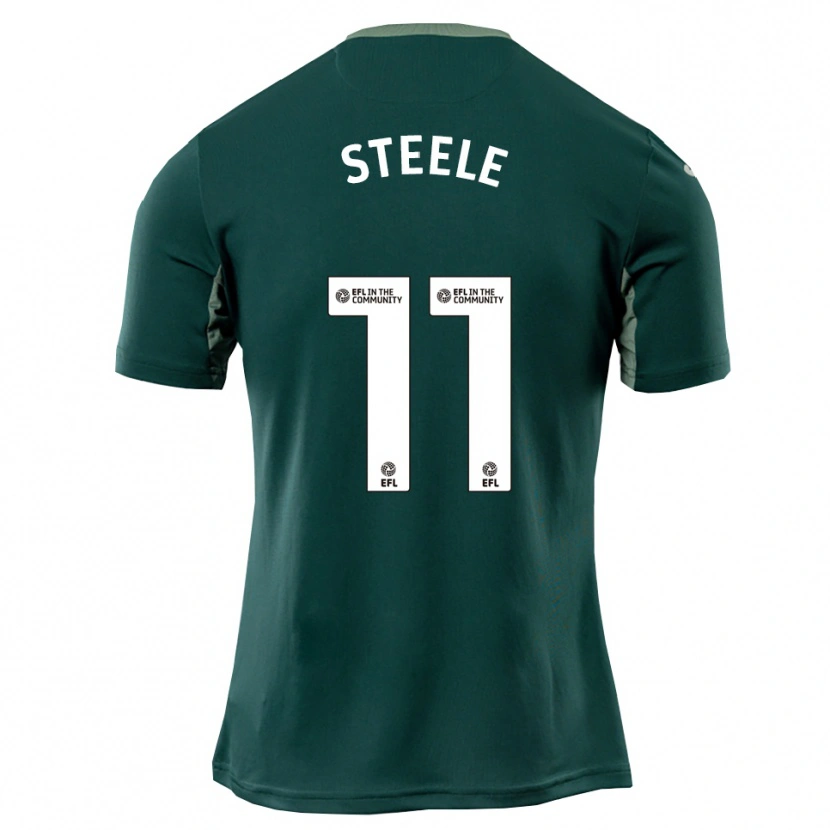 Danxen Heren Kahlil Steele #11 Groen Wit Paars Uitshirt Uittenue 2025/26 T-Shirt België