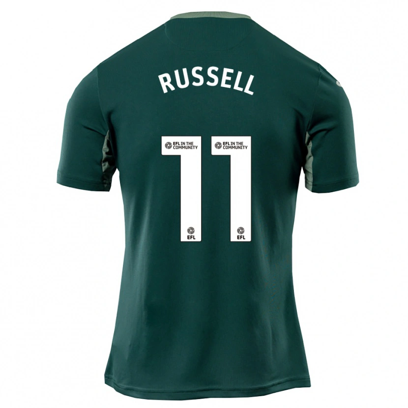 Danxen Heren Rebecca Russell #11 Groen Wit Paars Uitshirt Uittenue 2025/26 T-Shirt België