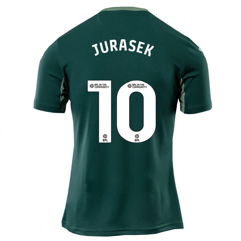 Danxen Heren Matej Jurasek #10 Groen Wit Paars Uitshirt Uittenue 2025/26 T-Shirt België