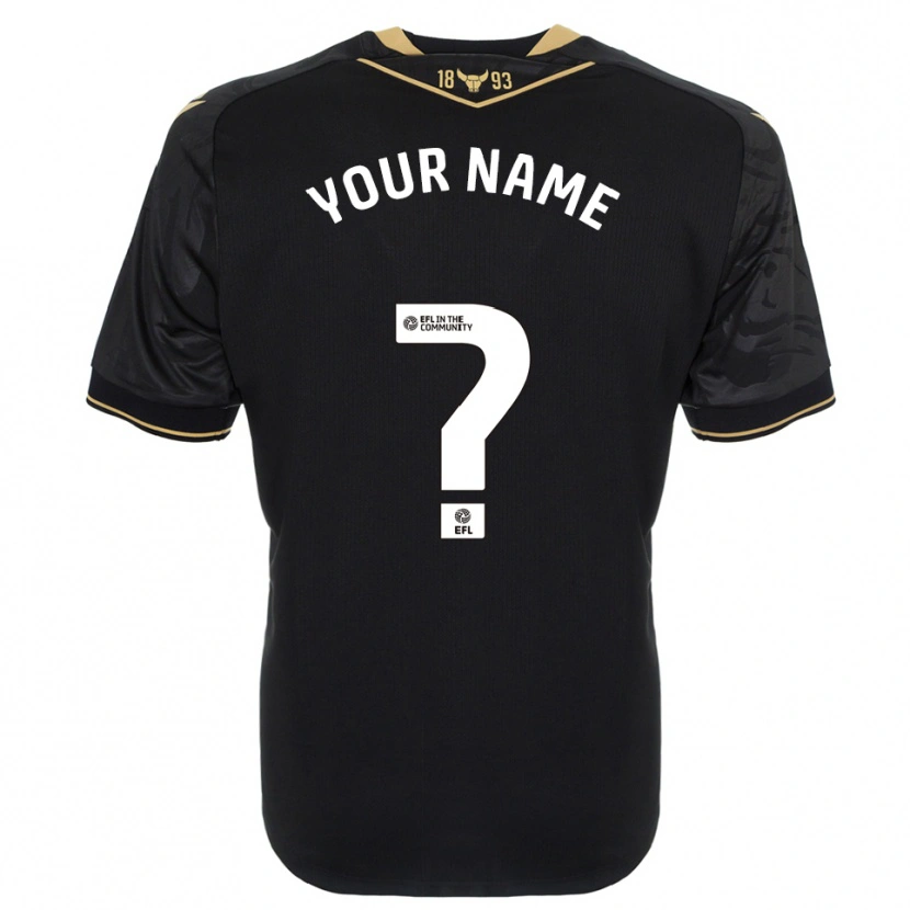 Danxen Heren Uw Naam #0 Zwart Goud Uitshirt Uittenue 2025/26 T-Shirt België