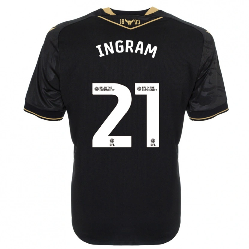 Danxen Heren Matt Ingram #21 Zwart Goud Uitshirt Uittenue 2025/26 T-Shirt België