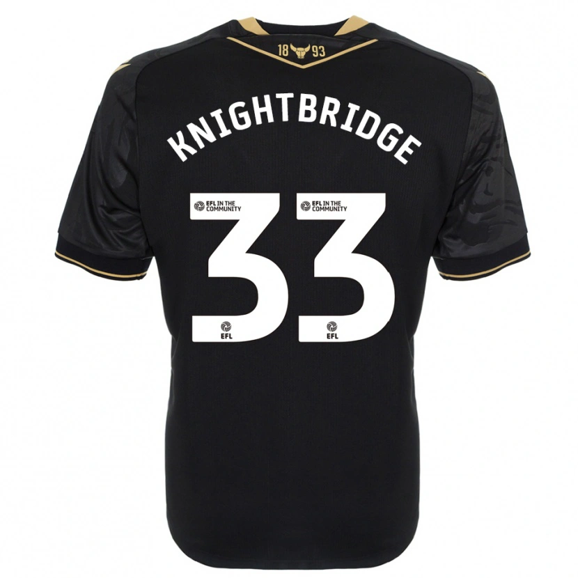 Danxen Heren Jacob Knightbridge #33 Zwart Goud Uitshirt Uittenue 2025/26 T-Shirt België