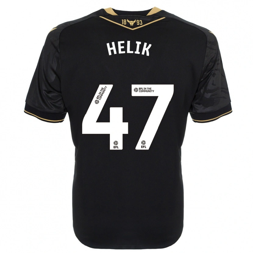 Danxen Heren Michal Helik #47 Zwart Goud Uitshirt Uittenue 2025/26 T-Shirt België