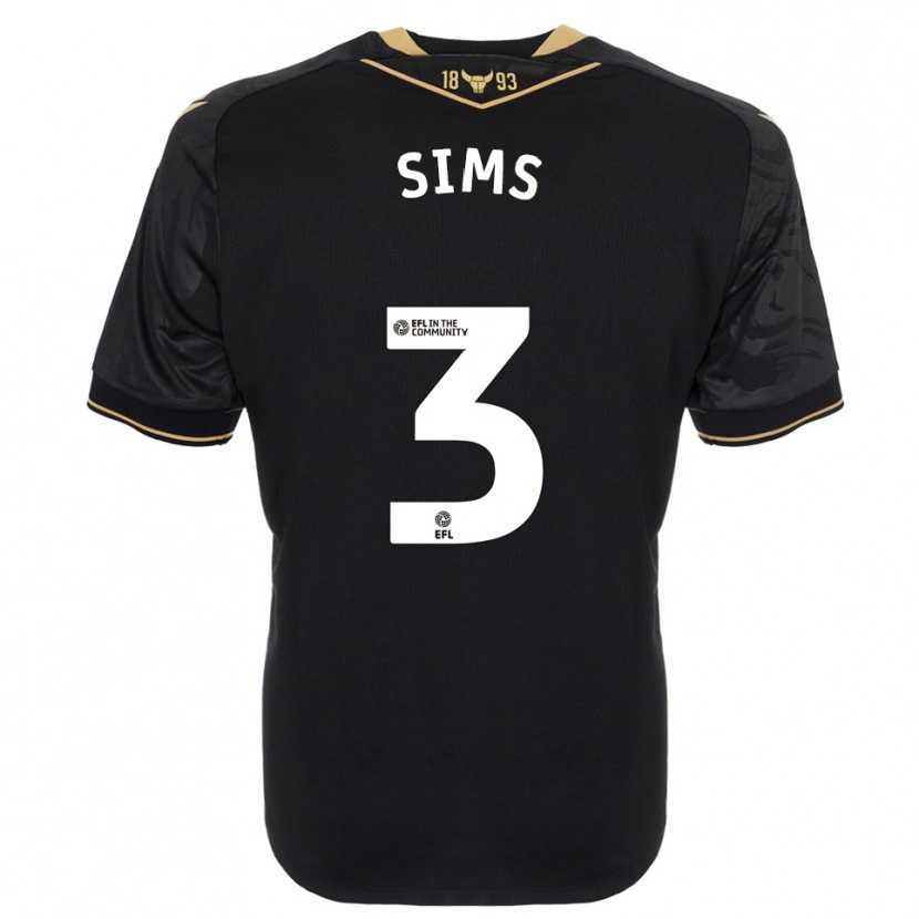 Danxen Heren Gemma Sims #3 Zwart Goud Uitshirt Uittenue 2025/26 T-Shirt België