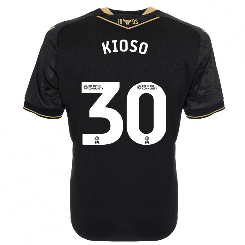 Danxen Heren Peter Kioso #30 Zwart Goud Uitshirt Uittenue 2025/26 T-Shirt België