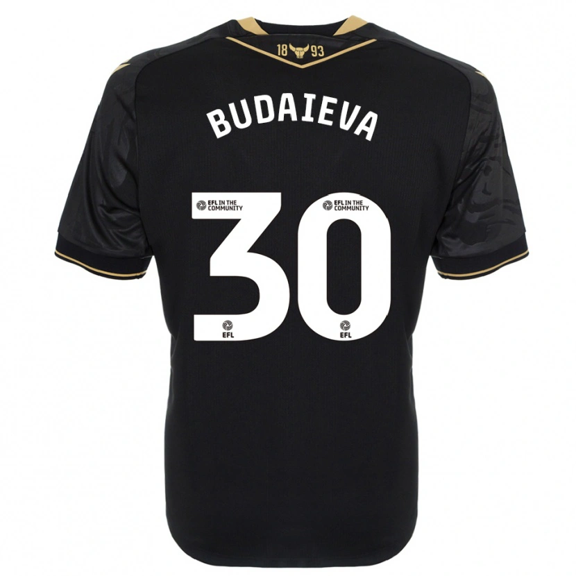 Danxen Heren Vitallia Budaieva #30 Zwart Goud Uitshirt Uittenue 2025/26 T-Shirt België