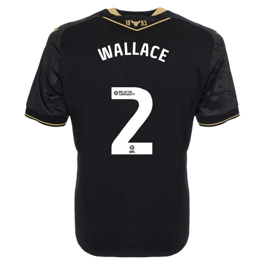 Danxen Heren Emily Wallace #2 Zwart Goud Uitshirt Uittenue 2025/26 T-Shirt België