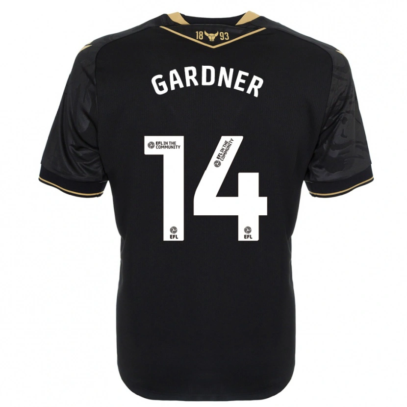 Danxen Heren Harley Gardner #14 Zwart Goud Uitshirt Uittenue 2025/26 T-Shirt België