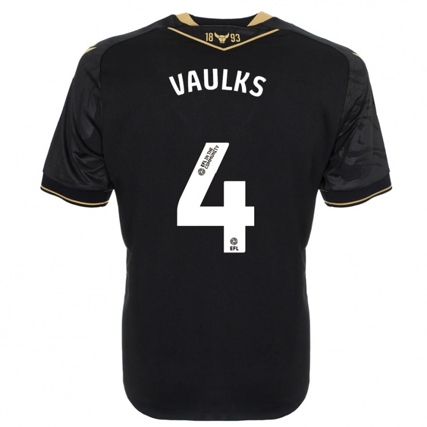 Danxen Heren Will Vaulks #4 Zwart Goud Uitshirt Uittenue 2025/26 T-Shirt België