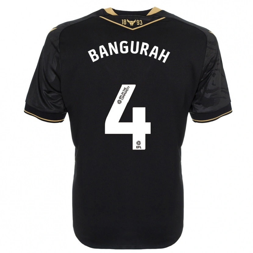 Danxen Heren Ibrahim Bangurah #4 Zwart Goud Uitshirt Uittenue 2025/26 T-Shirt België