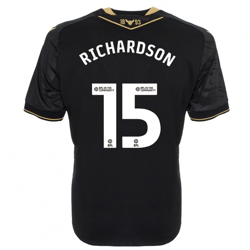 Danxen Heren Ellie-Mae Richardson #15 Zwart Goud Uitshirt Uittenue 2025/26 T-Shirt België